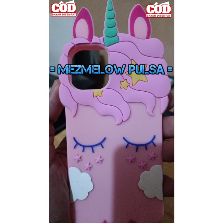 Softcase karakter 3d kuda poni unicorn Case IPHONE 12 MINI - Gambar 2