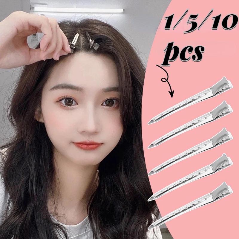 10pcs Simple Silver Color Duck Bill Clips 8.5cm Rustproof Metal