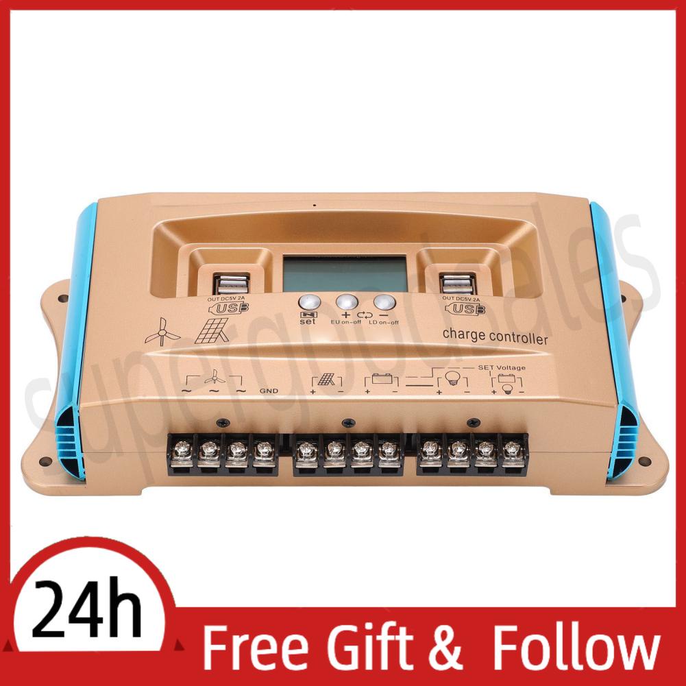 Supergoodsales Solar Charge Controller Solar Panel Regulator LCD Display  for Industry