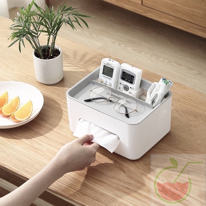 Tissue Box Living Room Multifunctional Desk Organiser Remote Control