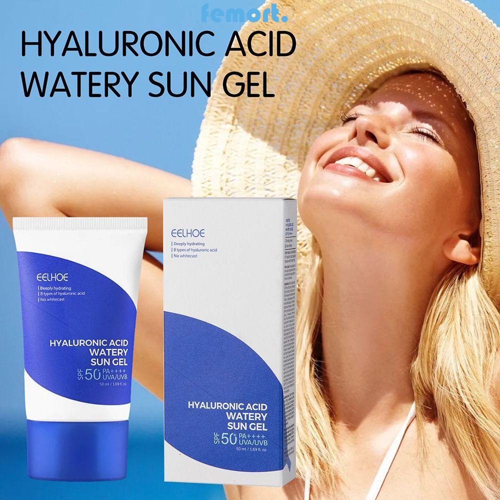 FEMORT Hyaluronic Acid Hydrating Sunscreen Gel Resist Tanning For Hot