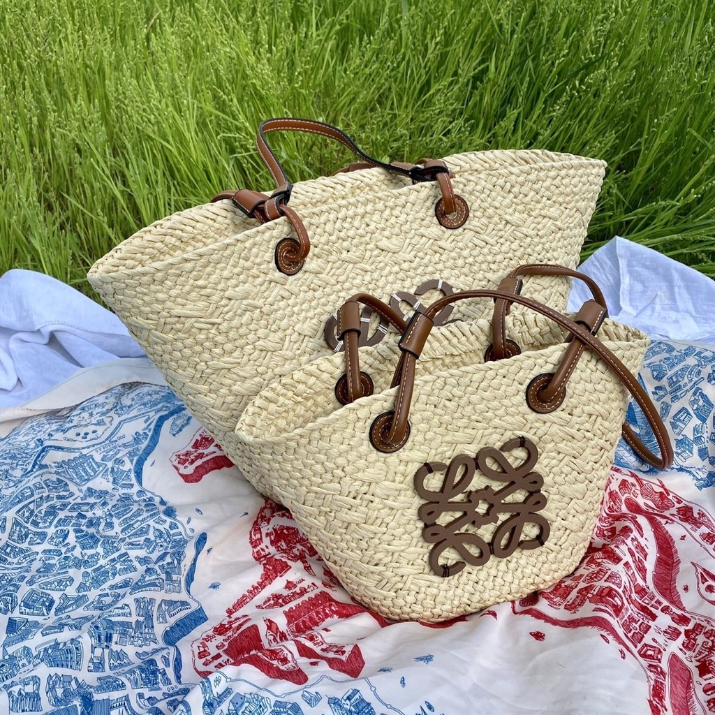 French Straw Bag Mori Style High-value Designer Style Luojiacai Basket ...