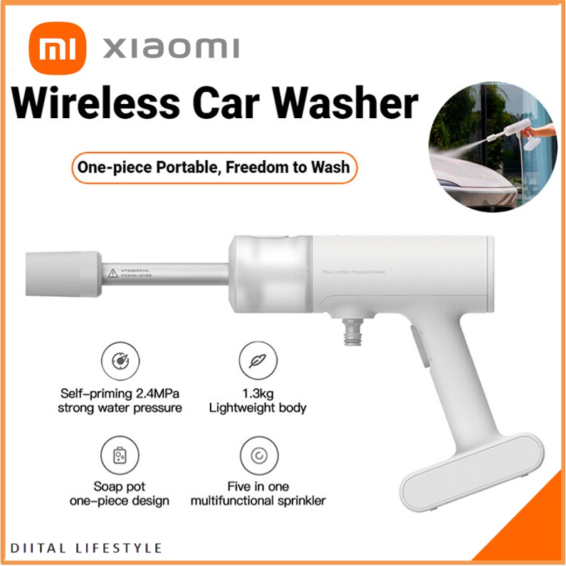 Xiaomi Mijia Wireless Car Washer Home Use Portable High Pressure Water Gun Rechargeable Sprayer