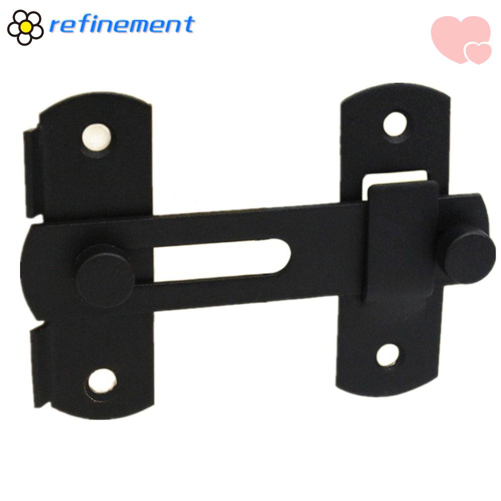 REFINEMENT Sliding Barn Door Lock Matte Black for Barn, Garden