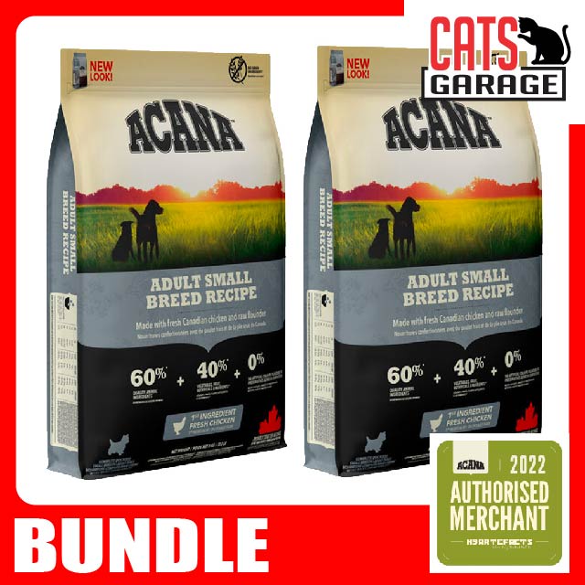 ACANA HERITAGE Adult Small Breed Dog Dry Food (2 Sizes) Shopee Singapore