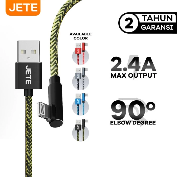JETE CA1 Kabel Data Lightning 2.4A Fast Charging - Kabel Data - Original Garansi Resmi - Gambar 3