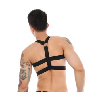 2 Colors New Fashion Men Buckled Shoulder Harness Adjustable Mens PU Leather  Y Back Body Chest Harness Suspenders Belt with Buckles Wedding Suspenders  Club Costumes
