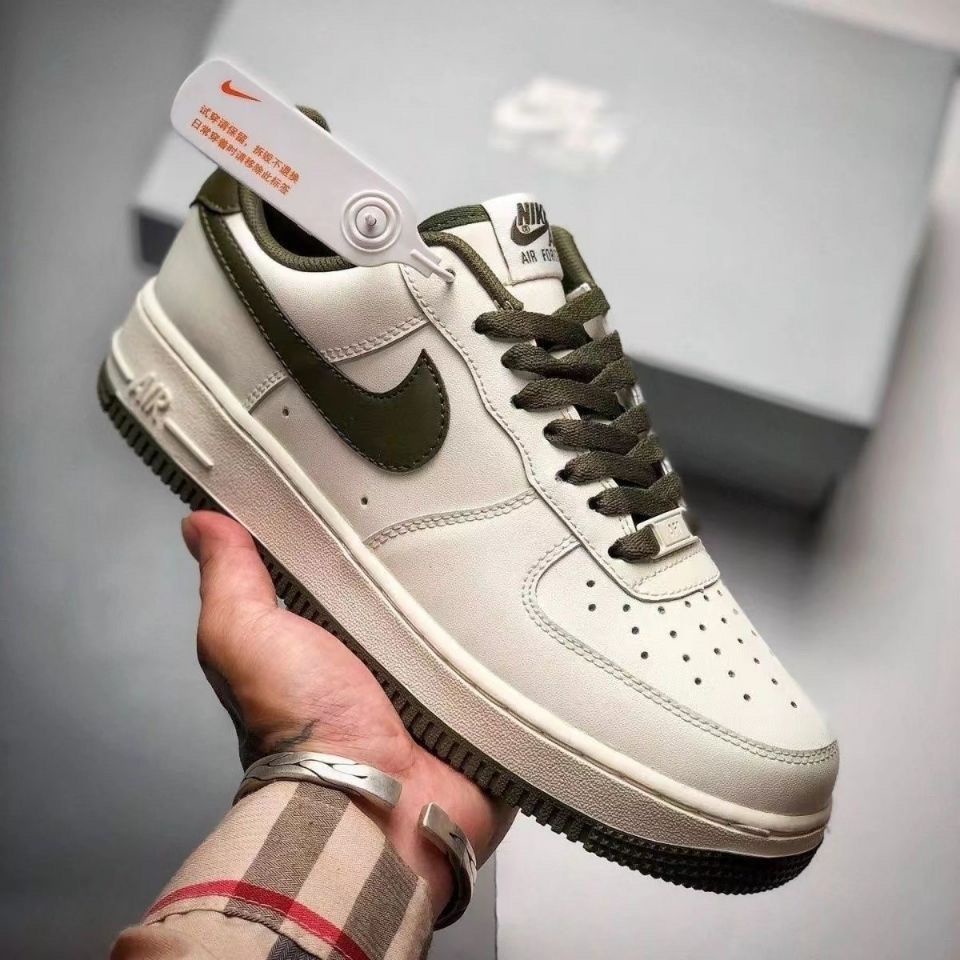 Nike air force 1 clearance army green