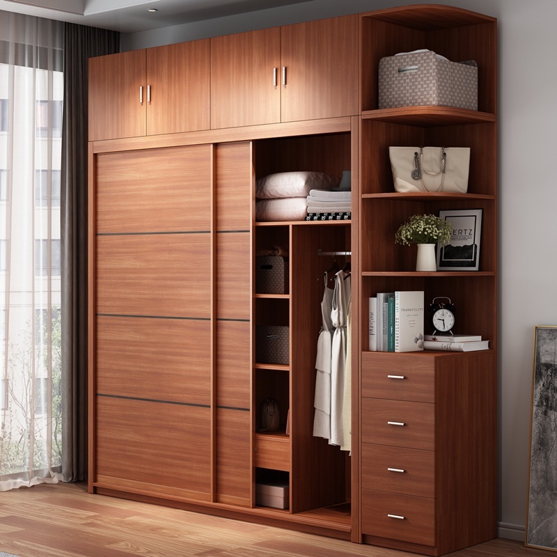 Pre Order ZMJ Sliding Door Wardrobe Modern And Simple Household Bedroom