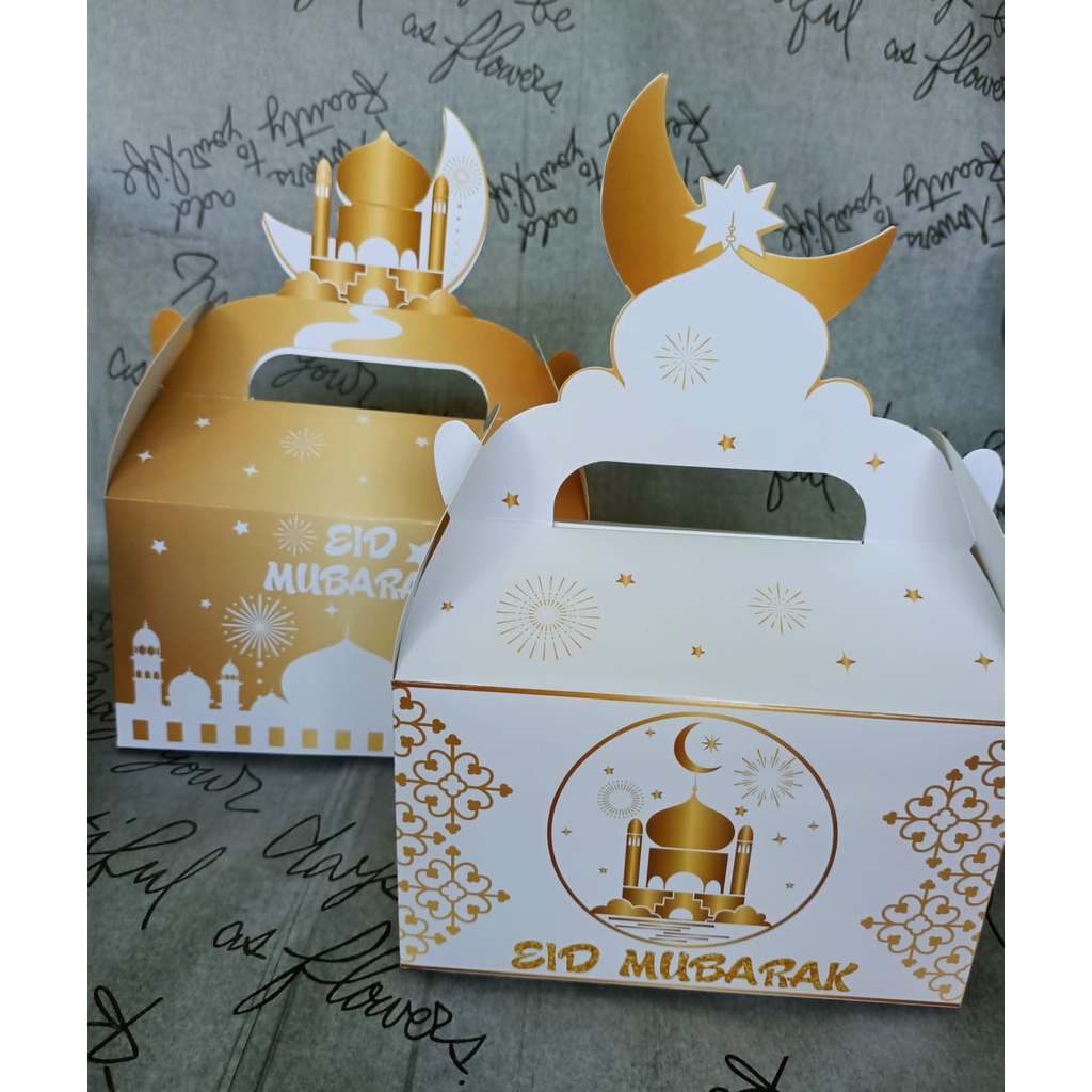 Hampers Box For Eid AlFitr Cakes, Cute Delivery Models, Eid Mubarak