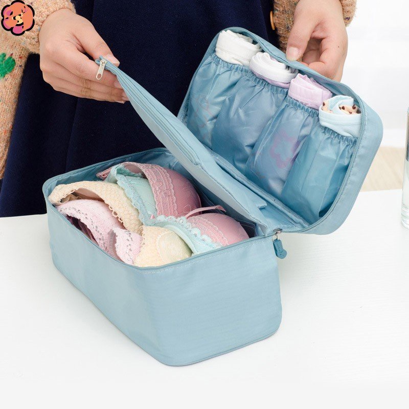 Daily Travel Storage Bag For Underwear Cosmetics Makeup Travel Organizer Bag  Wardrobe Closet Clothe Pouch Socks Panties Bra Bags