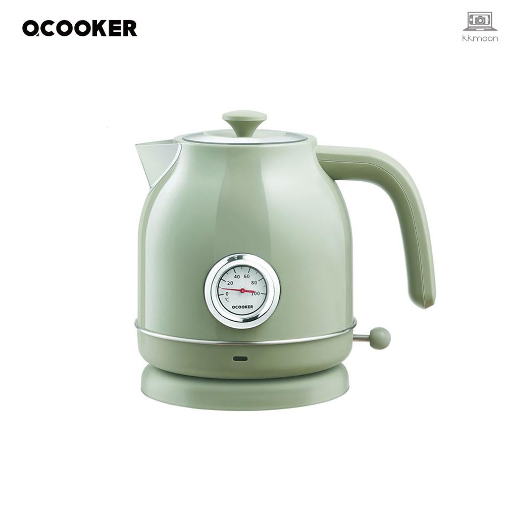 OCOOKER Retro Electric Kettle Stainless Steel Water Kettle with Watch ...