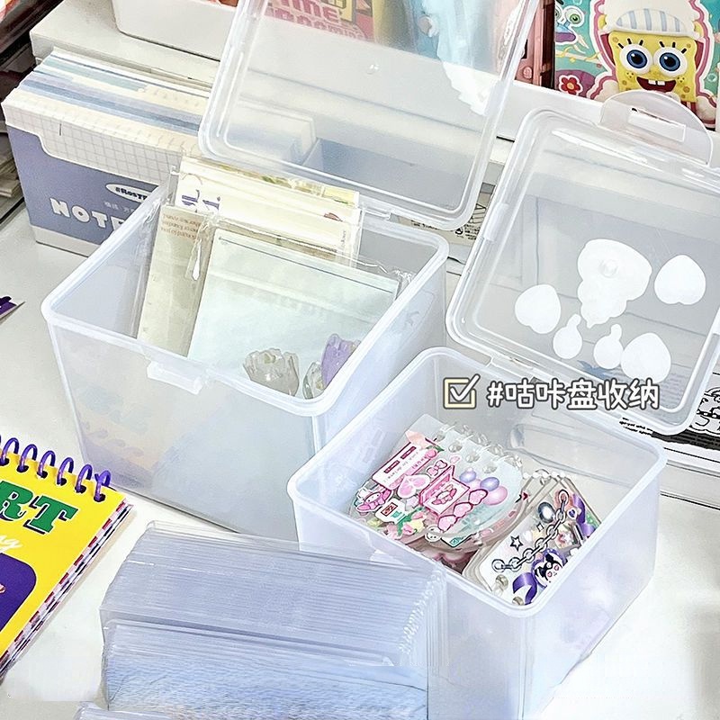 INS Transparent Storage Box Cuckoo Card Set Storage Box Desktop Storage ...