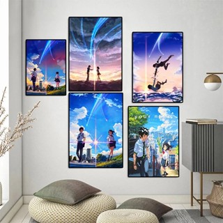 Movie Your Name Poster, Anime Kimi No Na Wa Posters Silk Prints For Wall  Decor, Mitsuha Miyamizu Taki Tachibana Pictures Arts - Painting &  Calligraphy - AliExpress