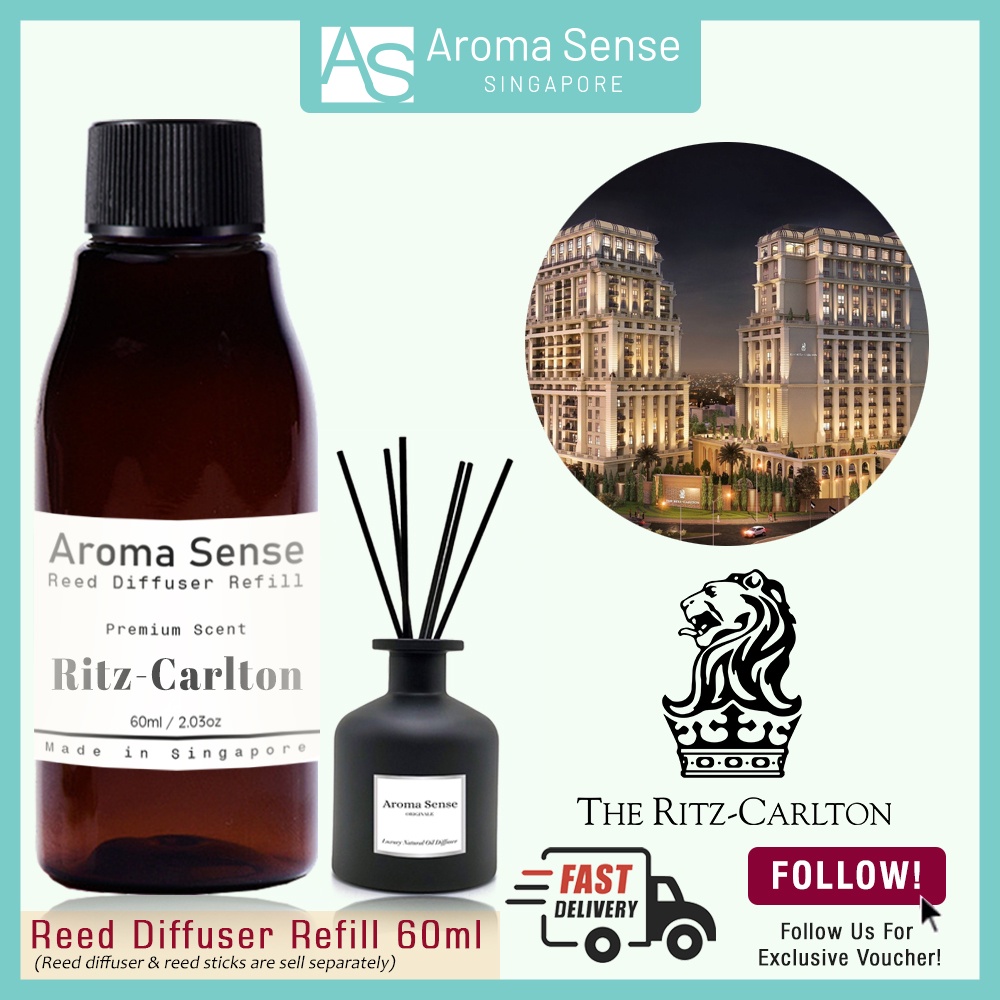 Aroma Sense RitzCarlton Hotel Scent Reed Diffuser Refill (60ml) Fresh