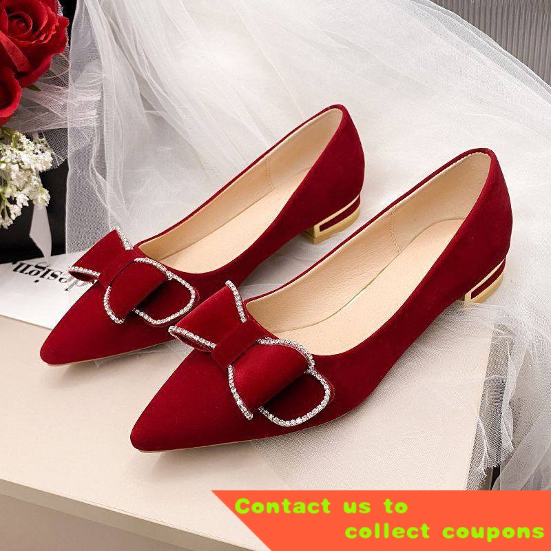 Red chunky heel on sale shoes