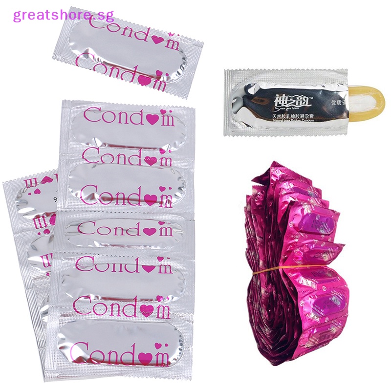 Greatshore 10pcs Large Oil Condom Man Sex Dotted G Spot Delay Safer Contraception Condom Sg