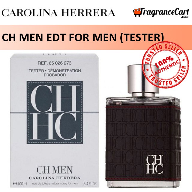 Carolina Herrera CH Men EDT for Men (100ml/Tester) Eau de Toilette