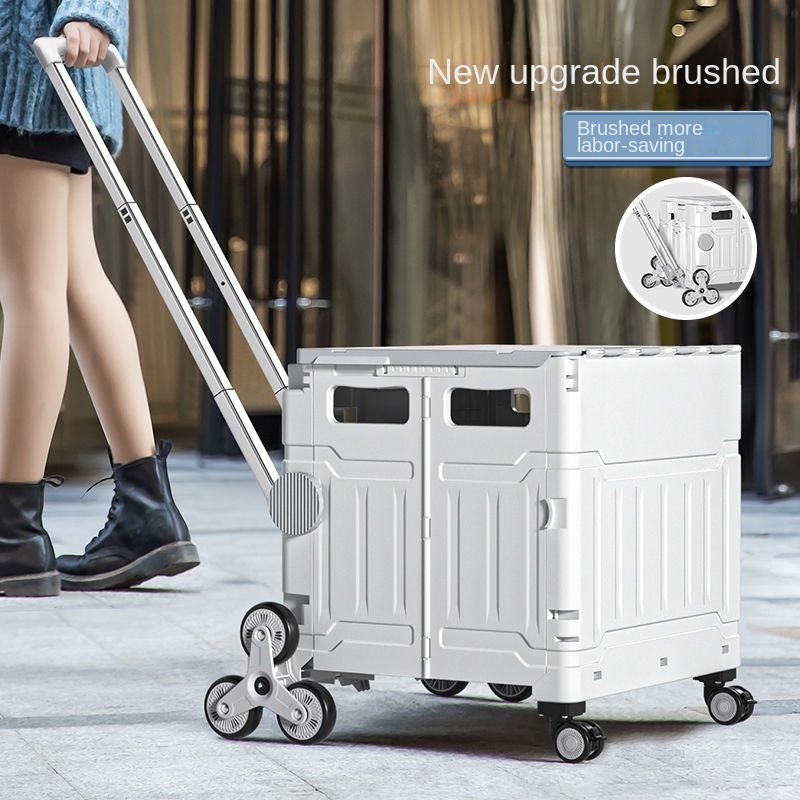 Shopping cart small cart portable folding shopping cart stall cart take