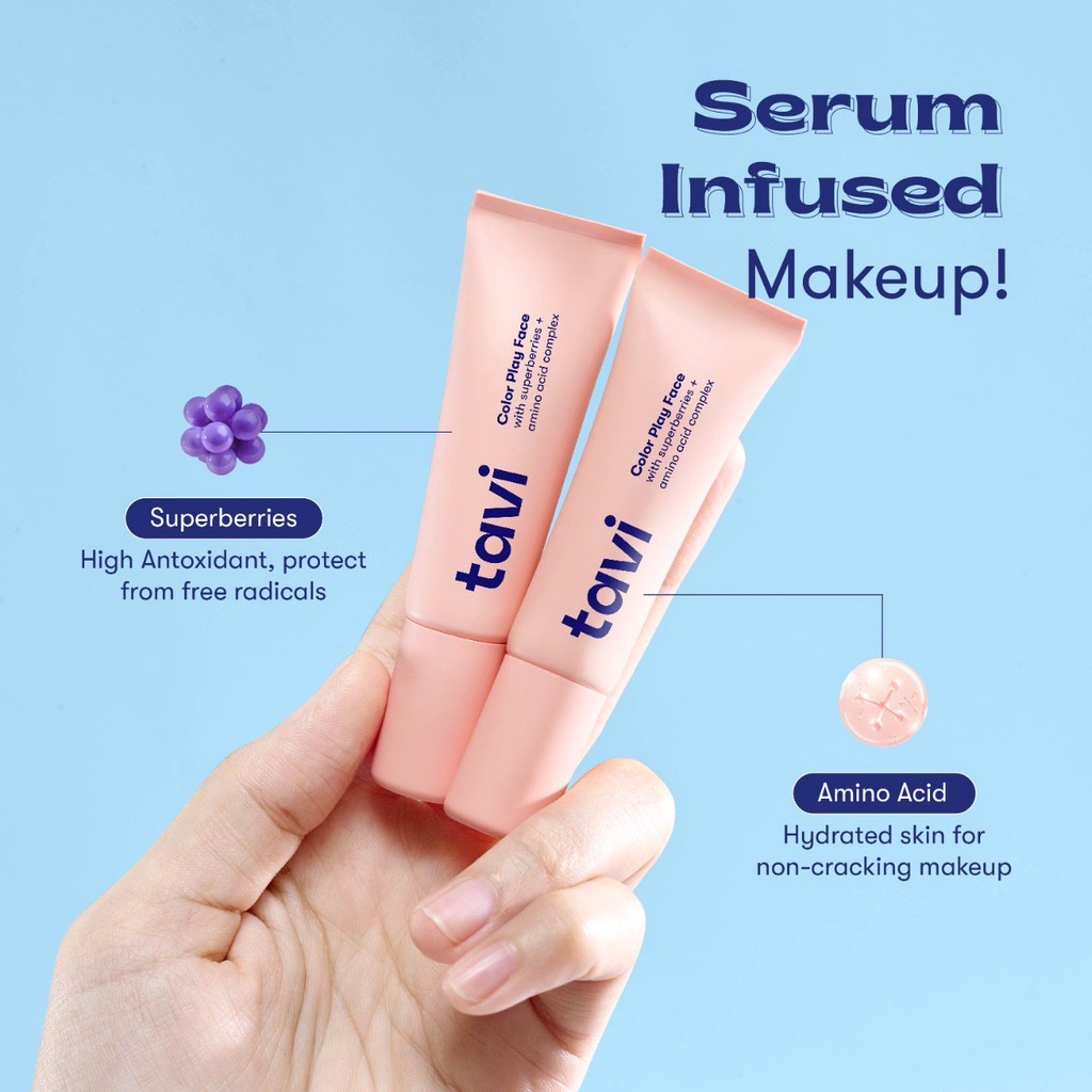 Tavi Color Play Face Tint 9g (Serum Infused Blush & Highlighter