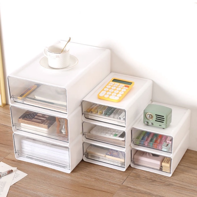 SG STOCK Wholesale Desktop Drawer storage box Desk Organizer Office
