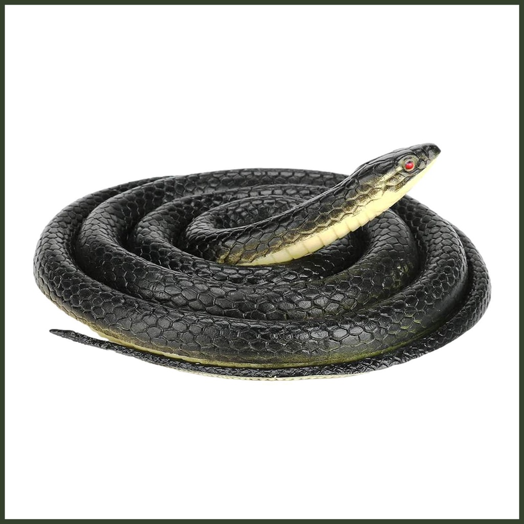 Realistic Rubber Snake Rubber Snakes To Keep Birds Away Large Snake Toy ...