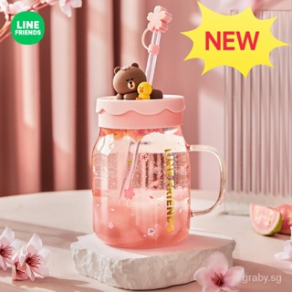 Glass Water Cup Creative Milk Cup Coffee Cup With Lid Scale Straw Cup Big  Belly Breakfast Cup Glass Cup With Handle And Lid