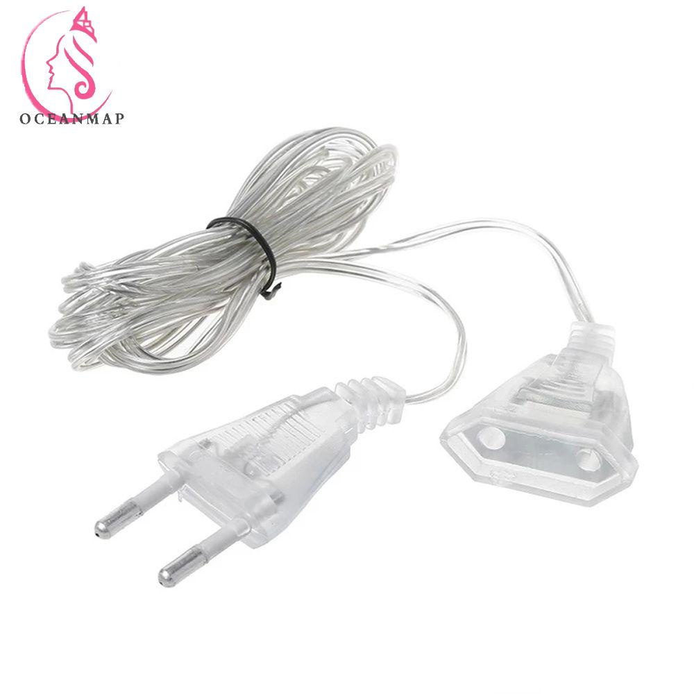 OCEANMAP Standard Power Extension Cord For Holiday Transparent ...