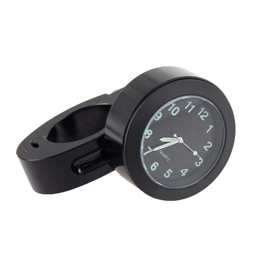 【in stock】Stainless Steel Motorcycle Handlebar Watch Refit Waterproof Buckle Mount