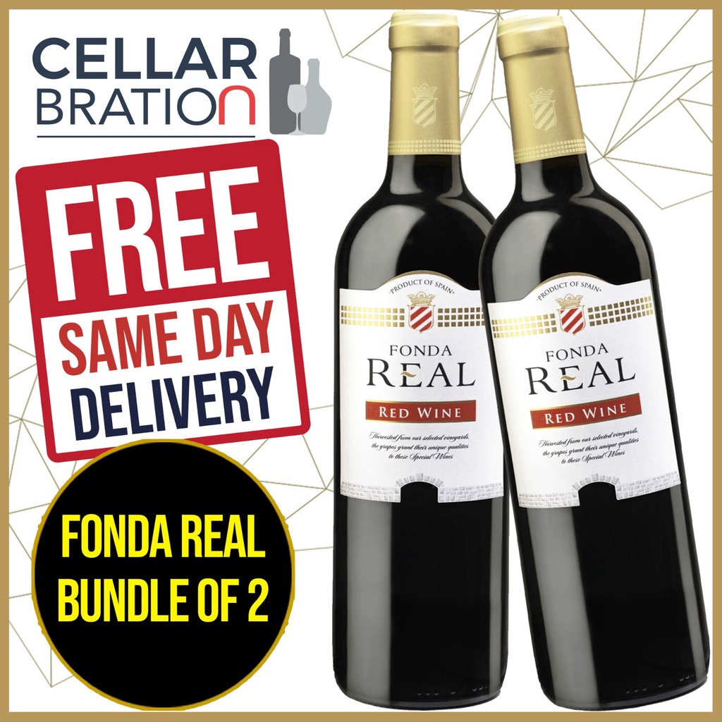[SAME DAY DELIVERY] Fonda Real Red Wine 750 ml x 2 bottles Shopee