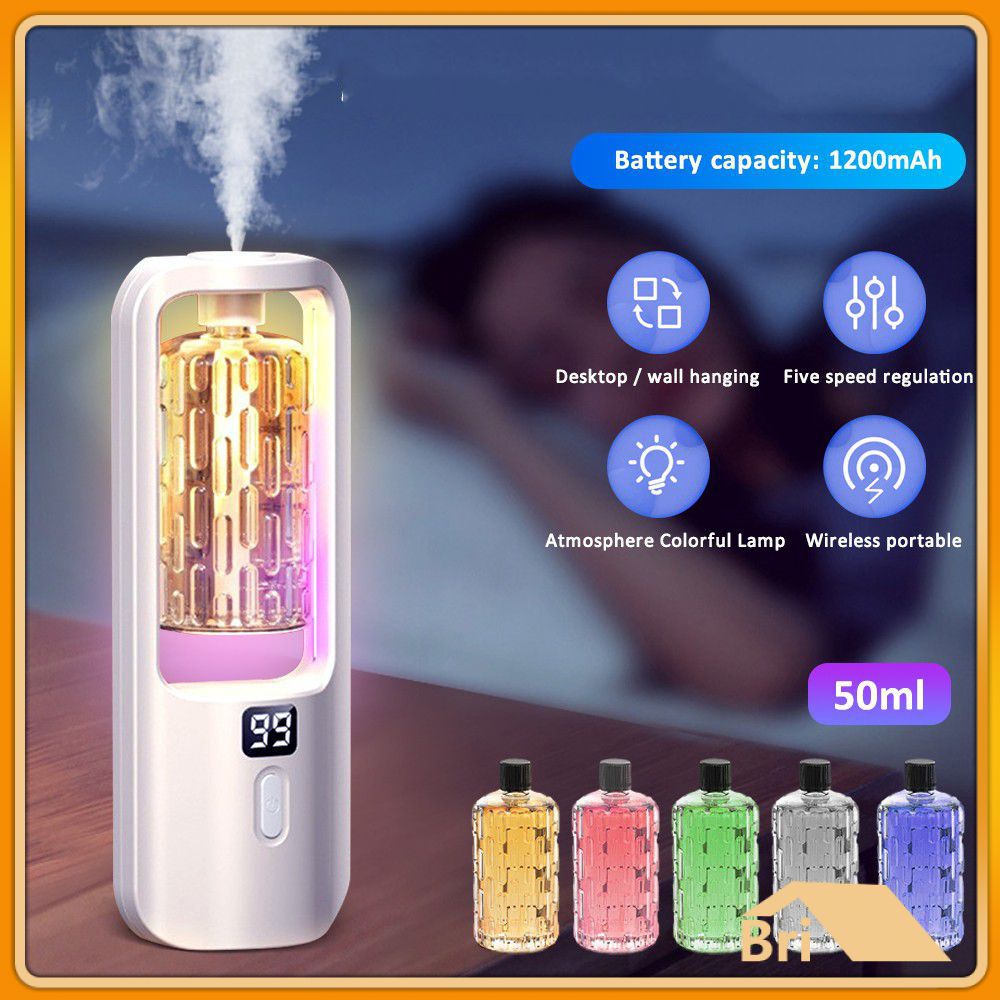 Digital Display Rechargeable Fragrance Machine Automatic Aroma Diffuser ...