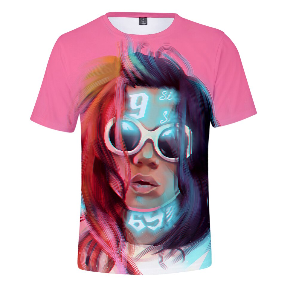 Rapper 69 6Ix9Ine Tshirt Tekashi69 Streetwear Sport T Clothing Tee