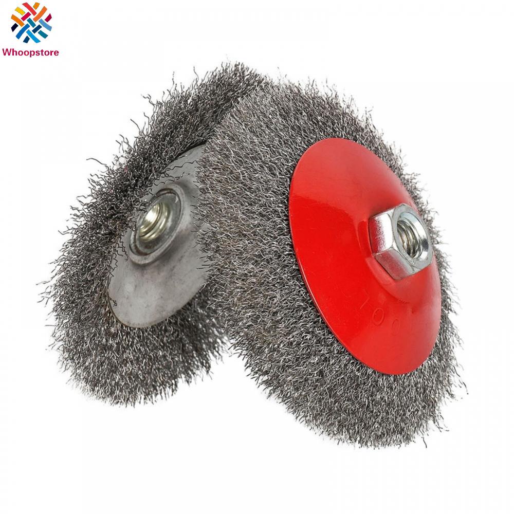 Twisted Knot Steel Wire Brush Set for 115mm Angle Grinders 2Pack