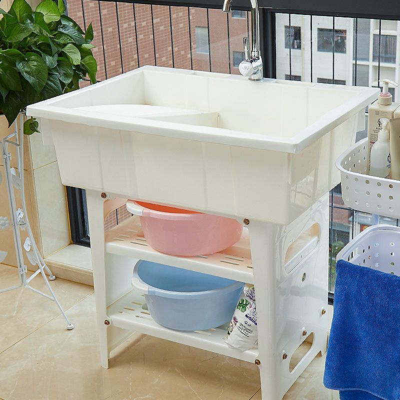 Plastic Laundry Tub with Bathroom Balcony Lightweight Wash