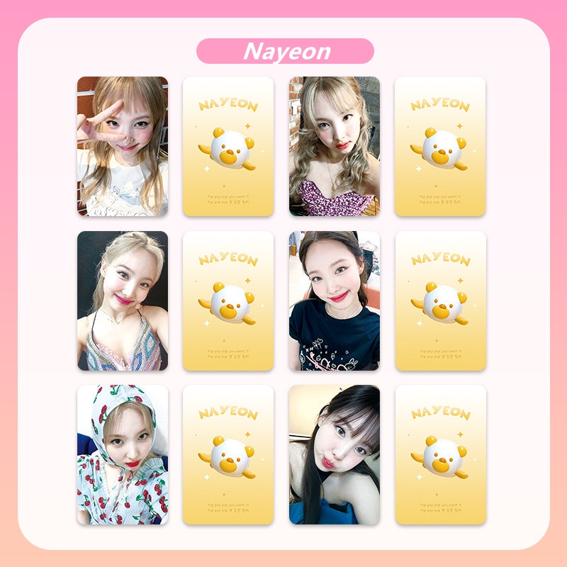 6pcs/set TWICE Photocards Momo Sana Mina Jihyo Dahyun Tzuyu Nayeon
