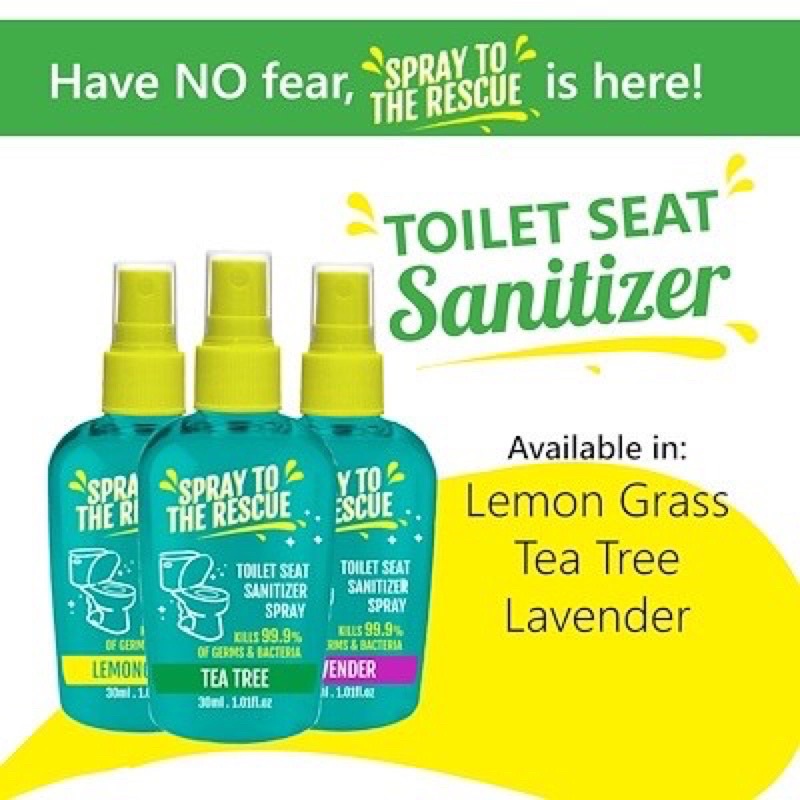 Spray To The Rescue Toilet Seat Sanitiser (30ml) Halal Certified