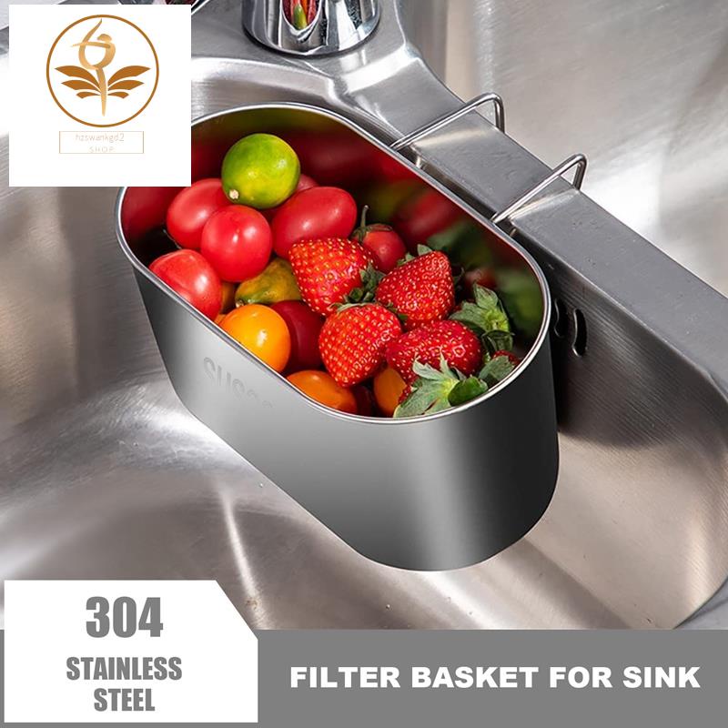 304 Stainless Steel Kitchen Sink Drain Basket, Dishwashing Sink