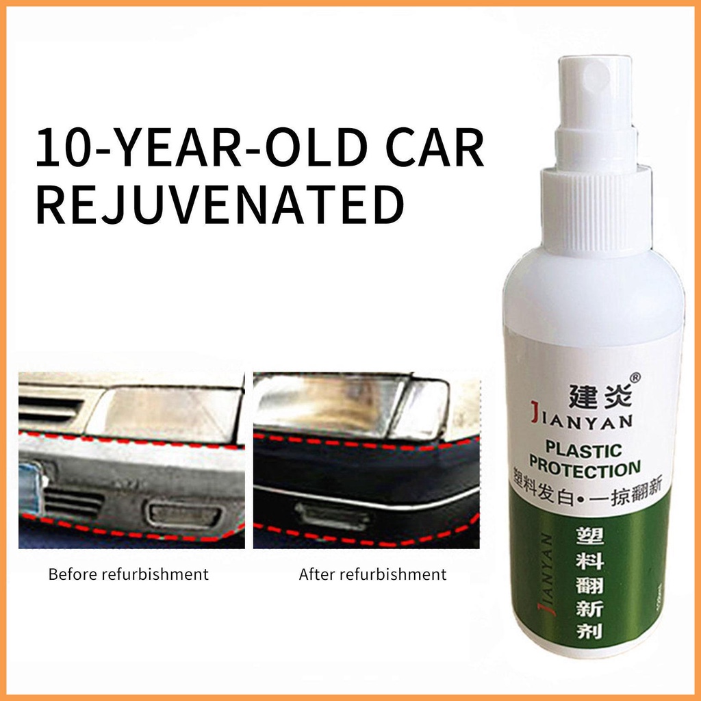 Interior Detailer Plastic Leather Restorer Quick Coat Gloss For Car