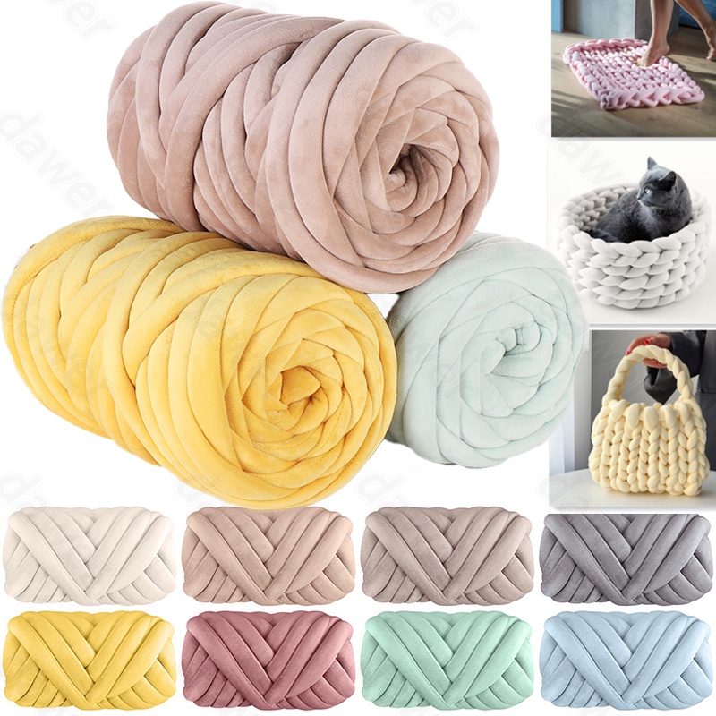 500g Thick Chunky Yarn Iceland Line Roving Spinning cotton Yarn