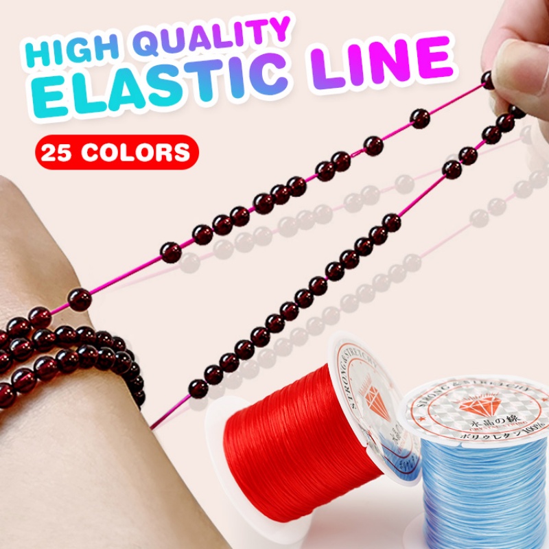 1 Roll 10 Meters 1.0MM Beading Elastic Cord / Stretch Bracelet String Cord  / for Jewelry Making and Bracelet Making / Jewelry DIY Accessories