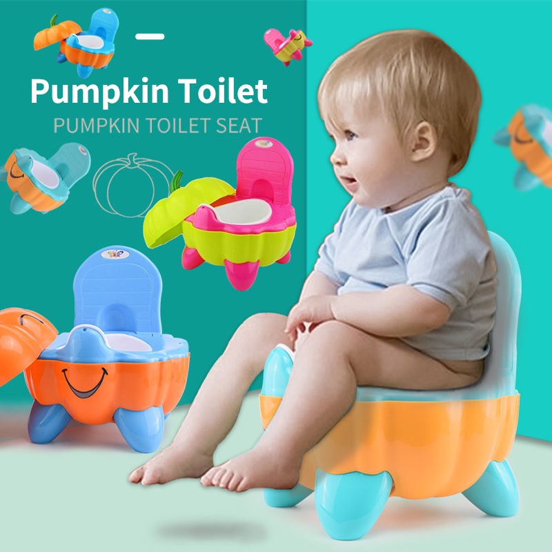 Pumpkin Toilet Seat Baby Potty Training Portable Urinal Travelling Pot