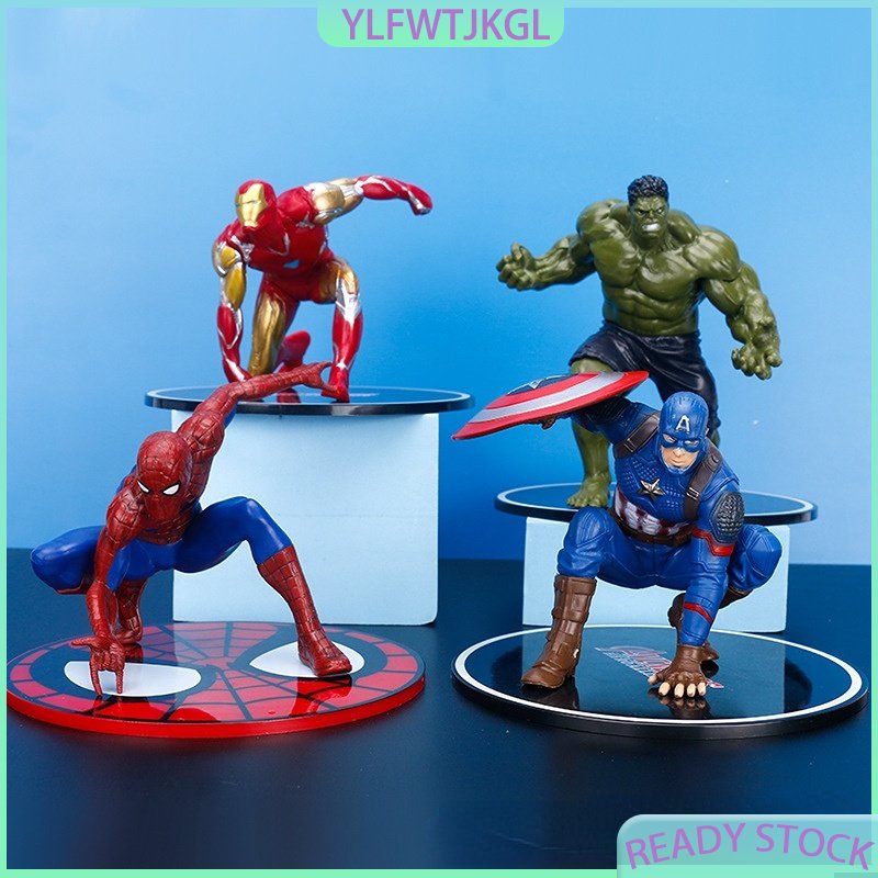 Avengers Spider Man Iron Man Hulk Captain America Action Figure Model Shopee Singapore