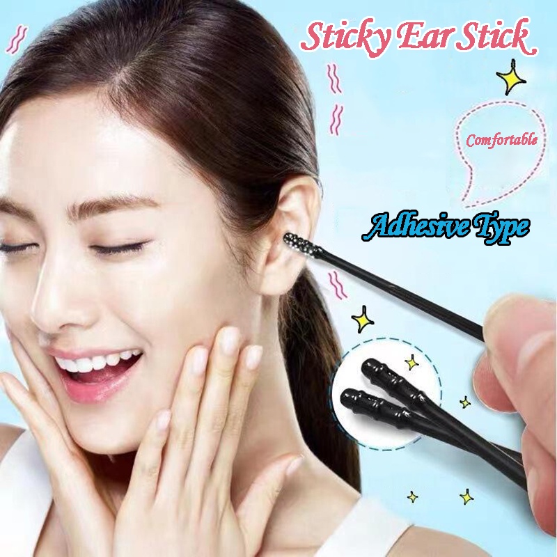Disposable Sticky Ear Swabs Pick Spiral Tips Remover Tool Kit Nasal