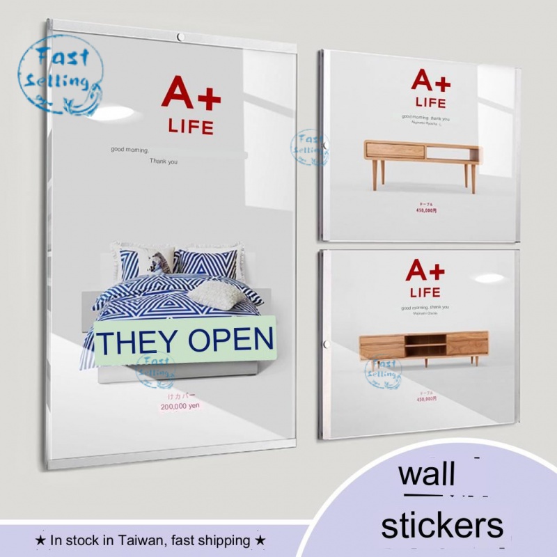 Acrylic board billboard display board sticker Wall A4A3 System Card transparent display board