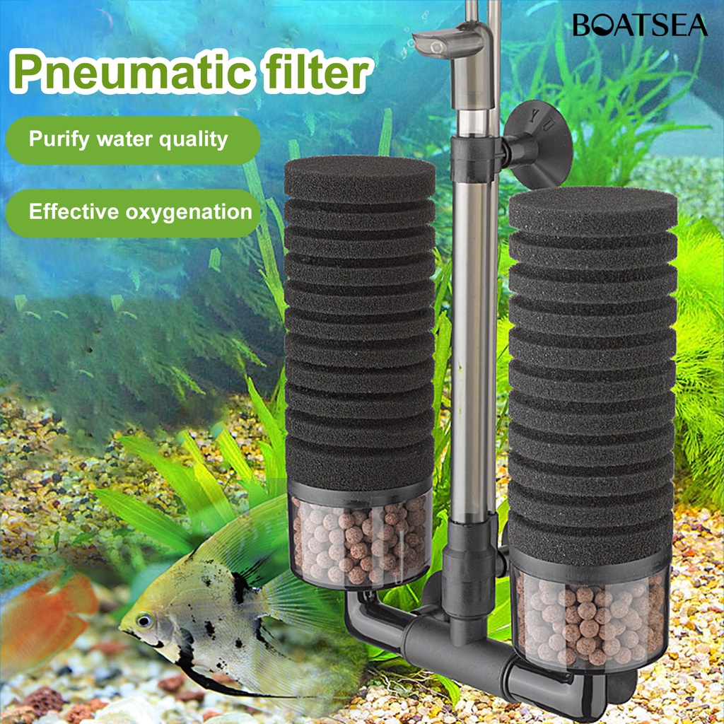 [BEAA] 1 Set Fish Tank Filter Double Head Purify Water Effective
