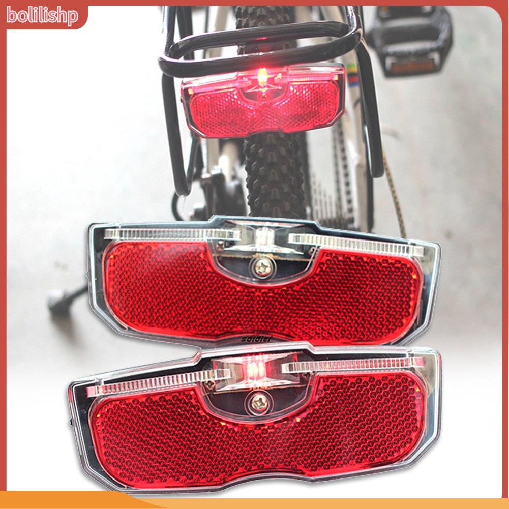 Bike Cycling Rear Rack Reflector Tail Light Reflective Lamp Bicycle