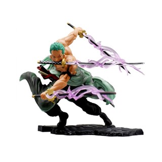 18cm One Piece Gk Roronoa Zoro Action Figure Interchangeable Head