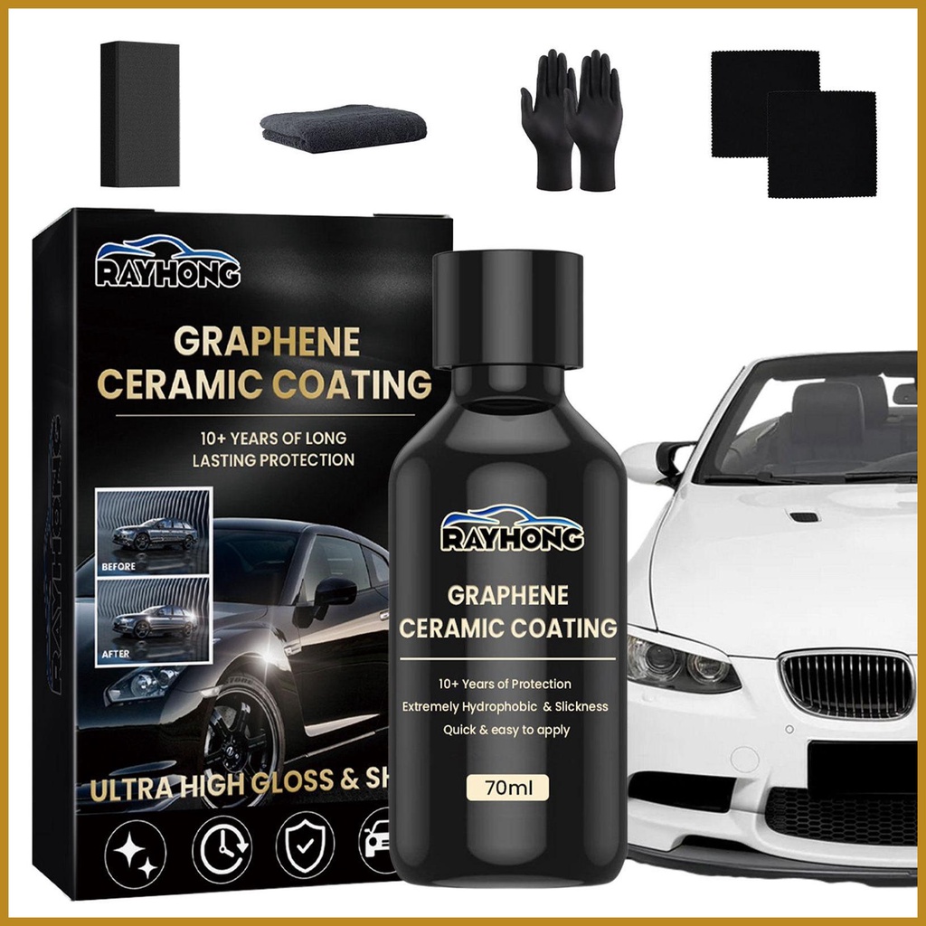 Car Graphene Ceramic Coating 2.3oz Trim Ceramic Coating Set Ceramic ...