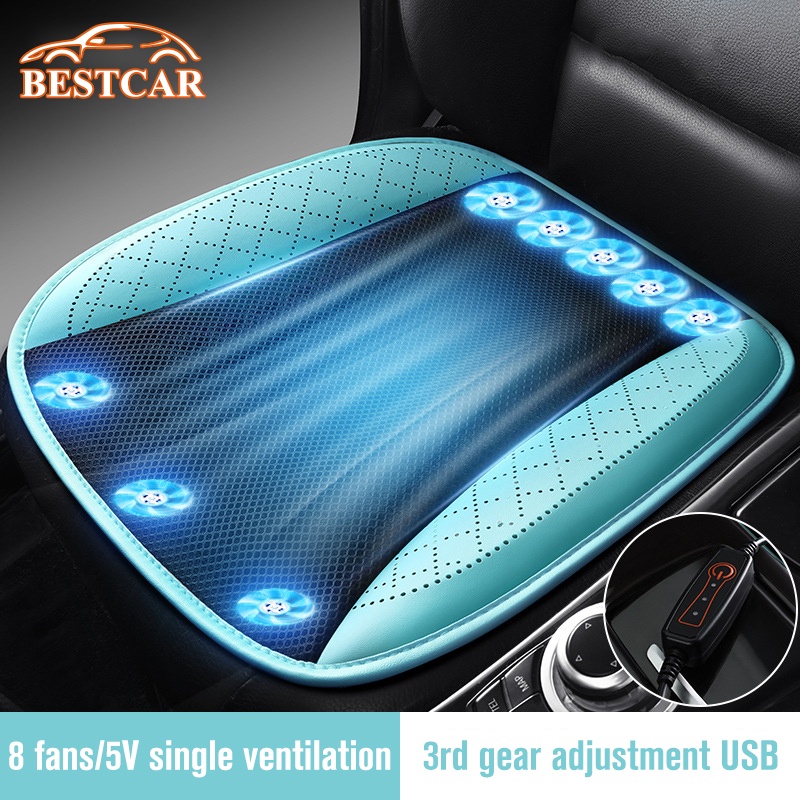 Car Summer Cool Ice Silk Universal Comfortable Car Seat Cover Nonslip Breathable Seat Cushion