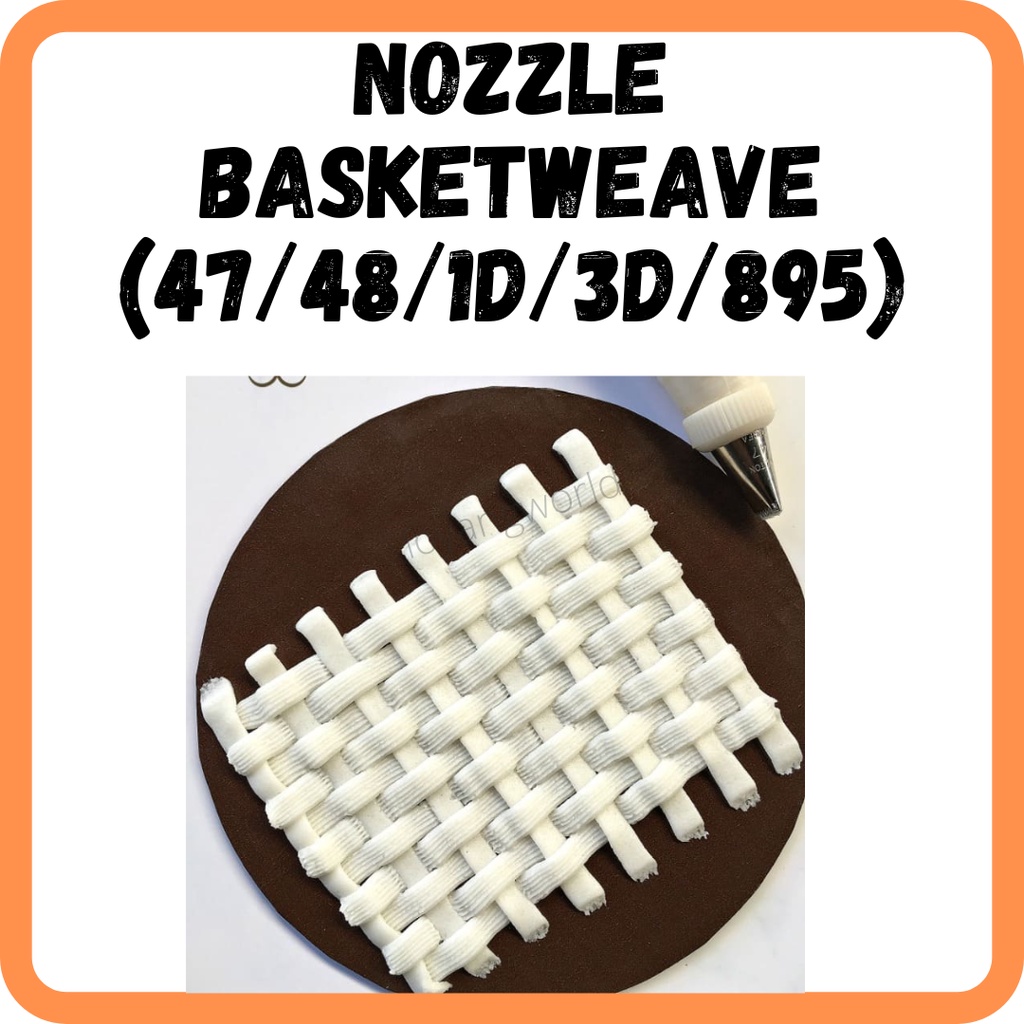 Half-row woven mounting nozzle Basket Weave Serrate railing flower ...